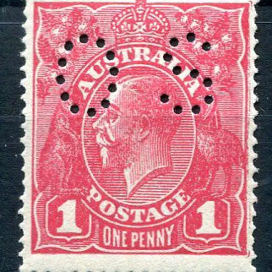 1918 1d rosine KGV on rough paper, single wmk ...