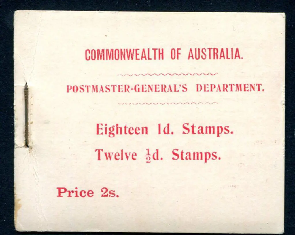 1913 2/- red on pink booklet containing ½d ... Image 1++