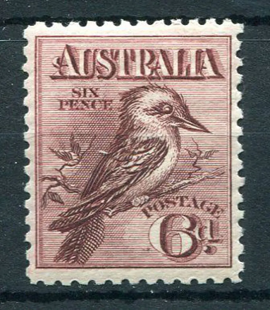 1914 6d engraved Kookaburra. Good centering & ... Image 1++