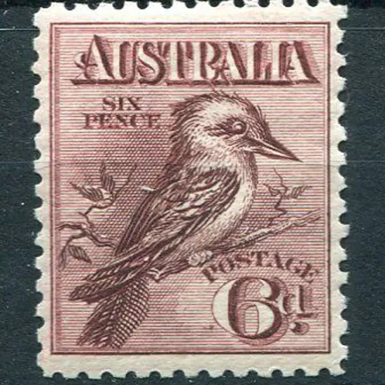 1914 6d engraved Kookaburra. Good centering & ...