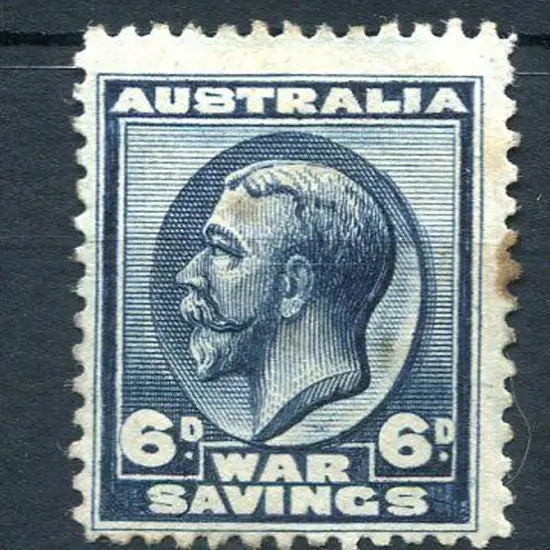 1915 6d KGV War Savings. Unused with some toning ...