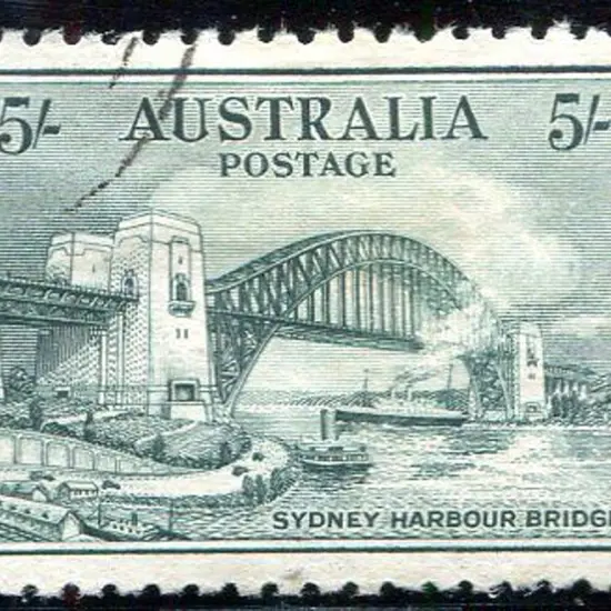 1932 5/- Sydney Harbour Bridge. Superb CTO without ...