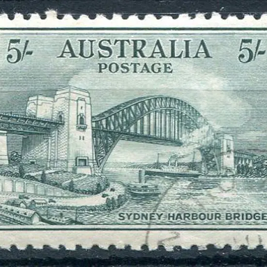 1932 5/- Sydney Harbour Bridge. Fine used/CTO with ...