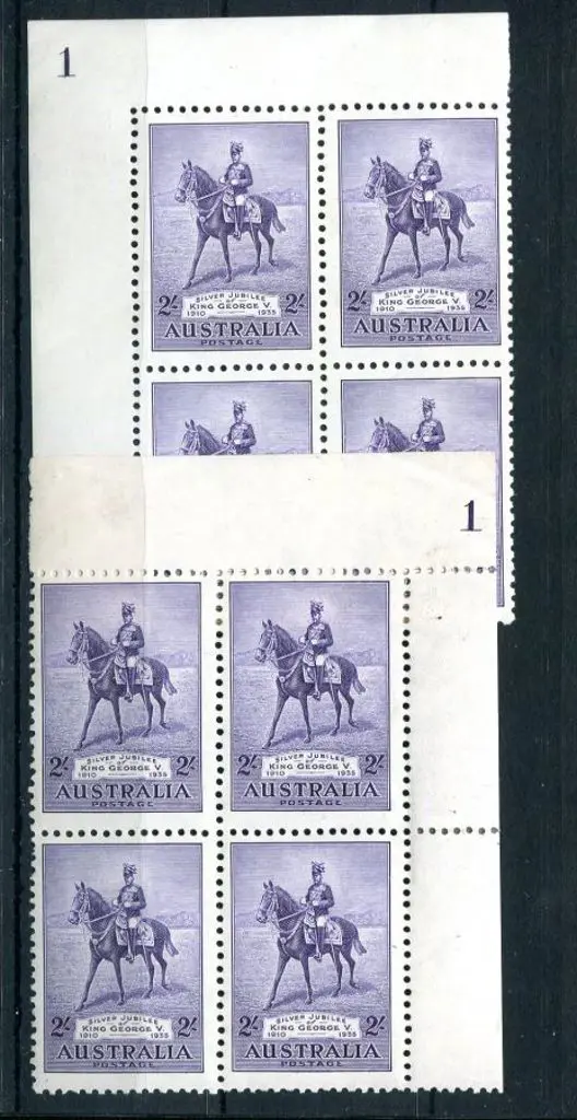 1934 2/- Silver Jubilee in top left & top right ... Image 1++