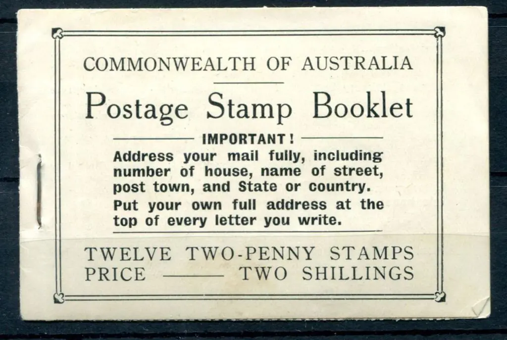 1934 2/- KGV CofA wmk booklet with 2 of 12 x 2d ... Image 1++