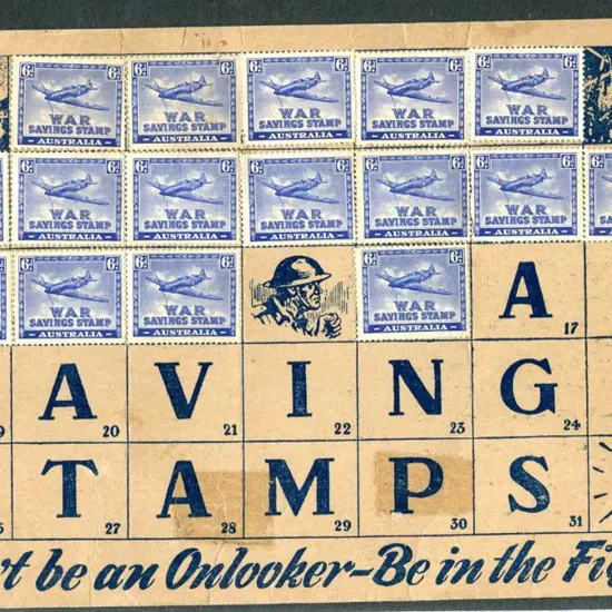 1940 6d Spitfire War Savings Stamps x 16 on ...
