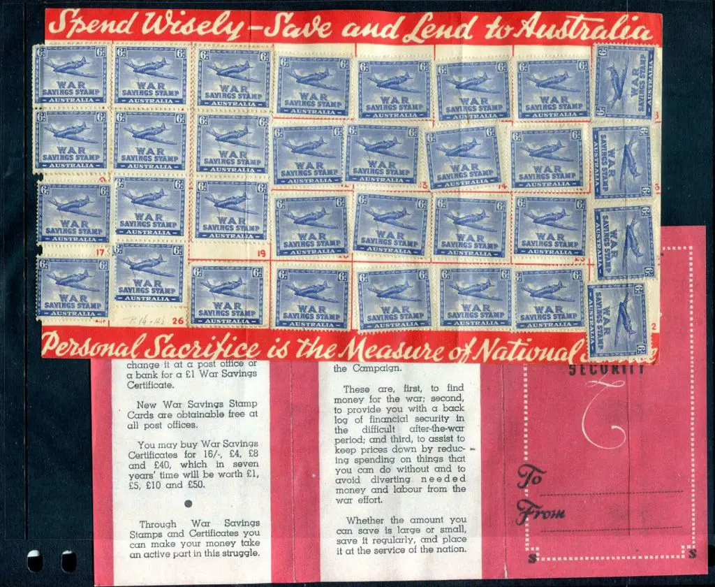 1940 "War Savings Stamps" x 32 completing entire ... Image 1++