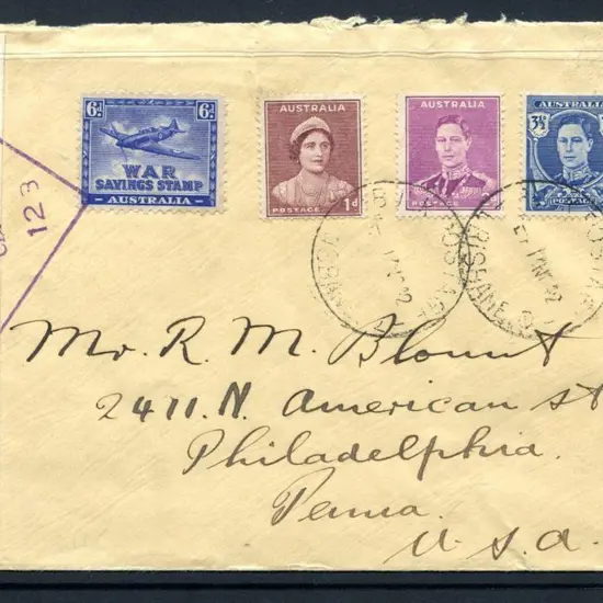 1942 (13th Nov) 6d Spitfire War savings stamp used ...