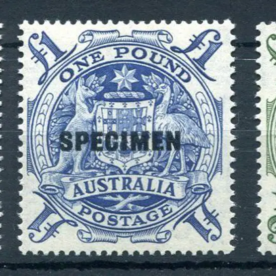 1949/50 Arms set of 3 ovptd "SPECIMEN". MVLH with ...
