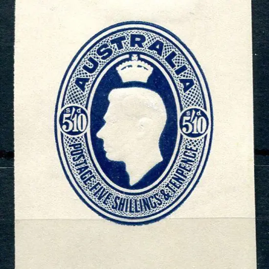 1951 5/10d blue KGVI food label. MLH with wide ...