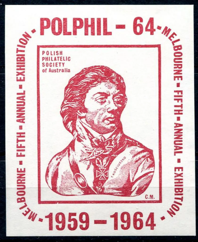 1964 "POLPHIL Fifth Annual Exhibition Melbourne" ... Image 1++