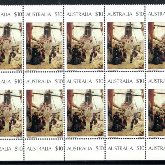 1977 $10 Coming South painting in bottom marginal ...