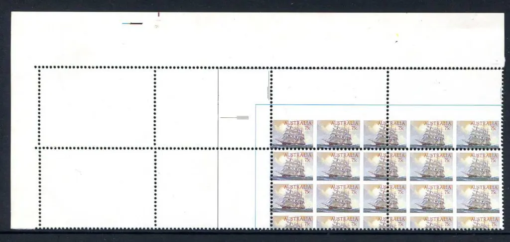 1984 75c Clipper Ships reduced size printers proof ... Image 1++