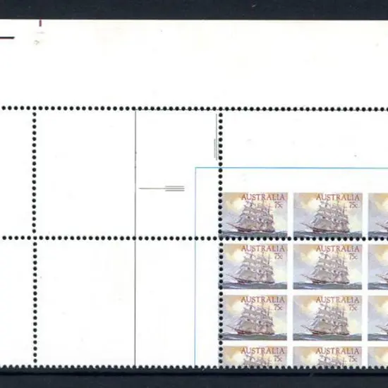 1984 75c Clipper Ships reduced size printers proof ...
