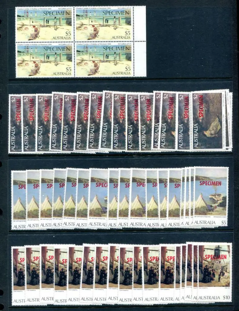 1984 Ausipex issued $2, $5 & $10 Paintings ... Image 1++
