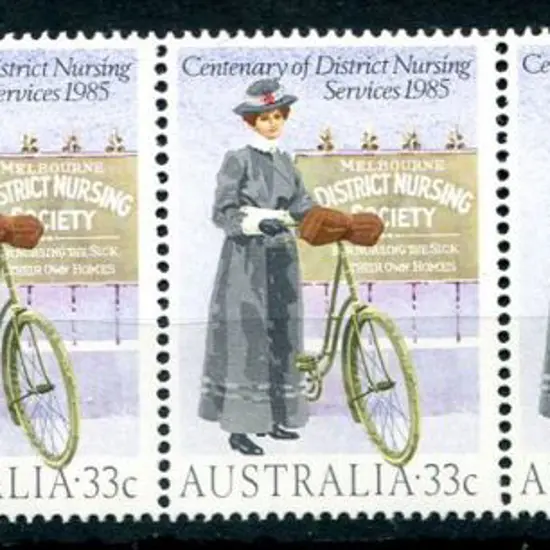 1985 33c District Nursing Centenary right marginal ...
