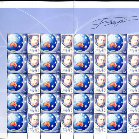 2005 50c Globe Personalised SES sheet with Viktor ...