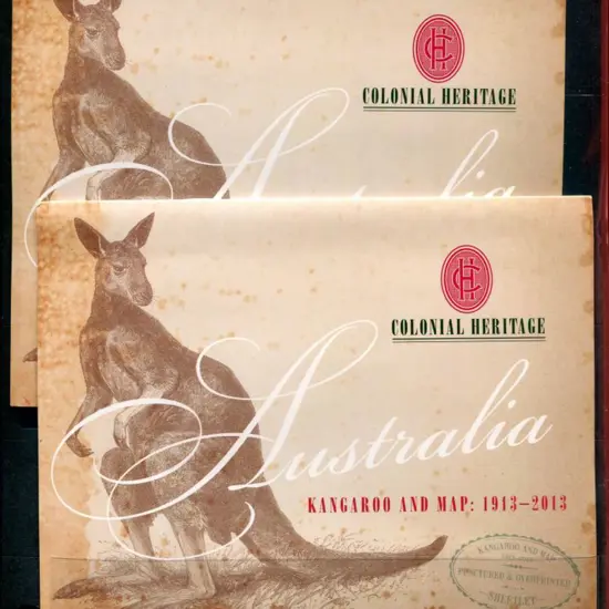 2013 $100 Kangaroo & Map sheetlet of 10 x $10 with ...