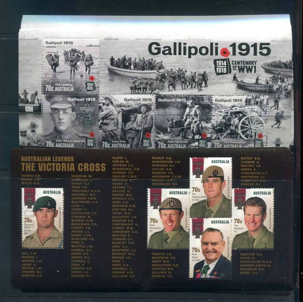 2015 Victoria Cross M/S's & WWI Gallipoli M/S's x ... Image 1++
