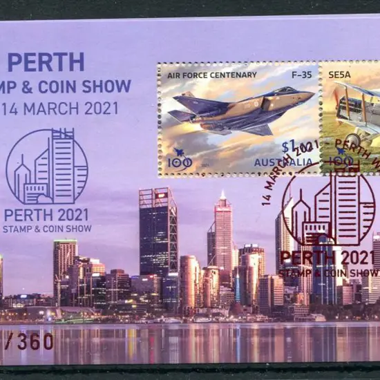 2021 (14th March) Perth Stamp & Coin Show RAAF ...