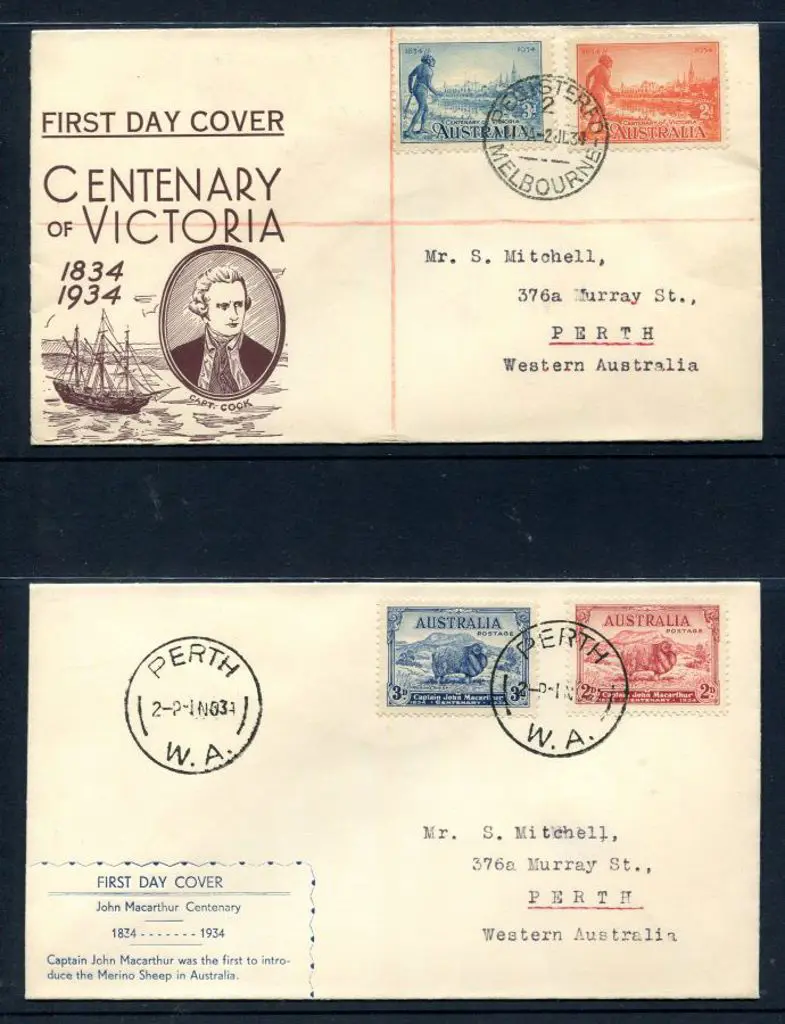 1934 (2nd July) & 1934 (1st Nov) Victoria Cent & ... Image 1++