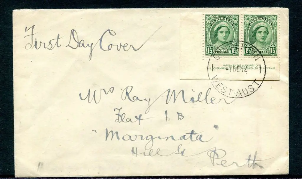 1942 (1st Dec) 1½d Queen Mother with "By ... Image 1++