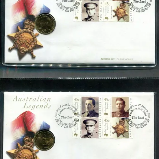 2000 (21st Jan) Australian Legends - ANZACS PNC ...