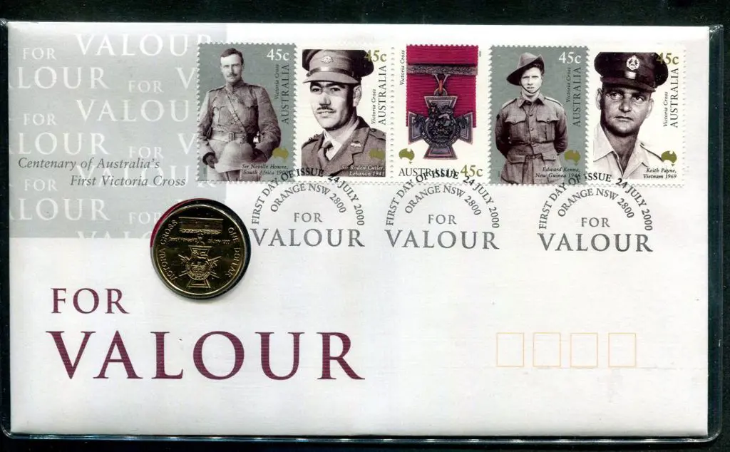 2000 (24th July) Victoria Cross - Valour $1 PNC ... Image 1++
