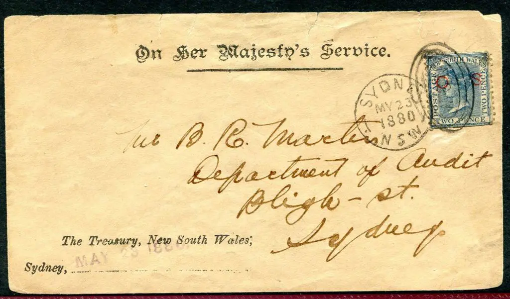1880 (23rd May) "The Treasury, New South Wales, ... Image 1++