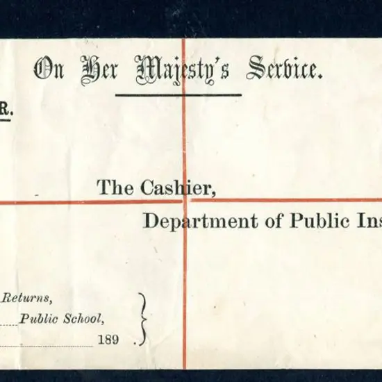 1890's 6d pink OHMS registered long letter unused ...