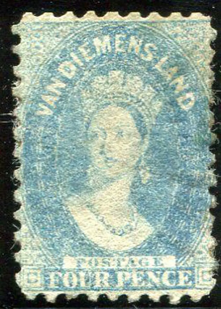1864 4d pale blue QV. MH with part original gum. ... Image 1++