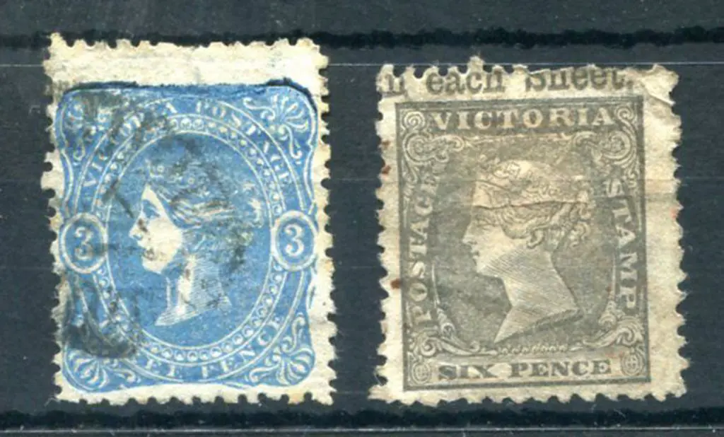 1861 3d bright blue QV from the top of the sheet ... Image 1++