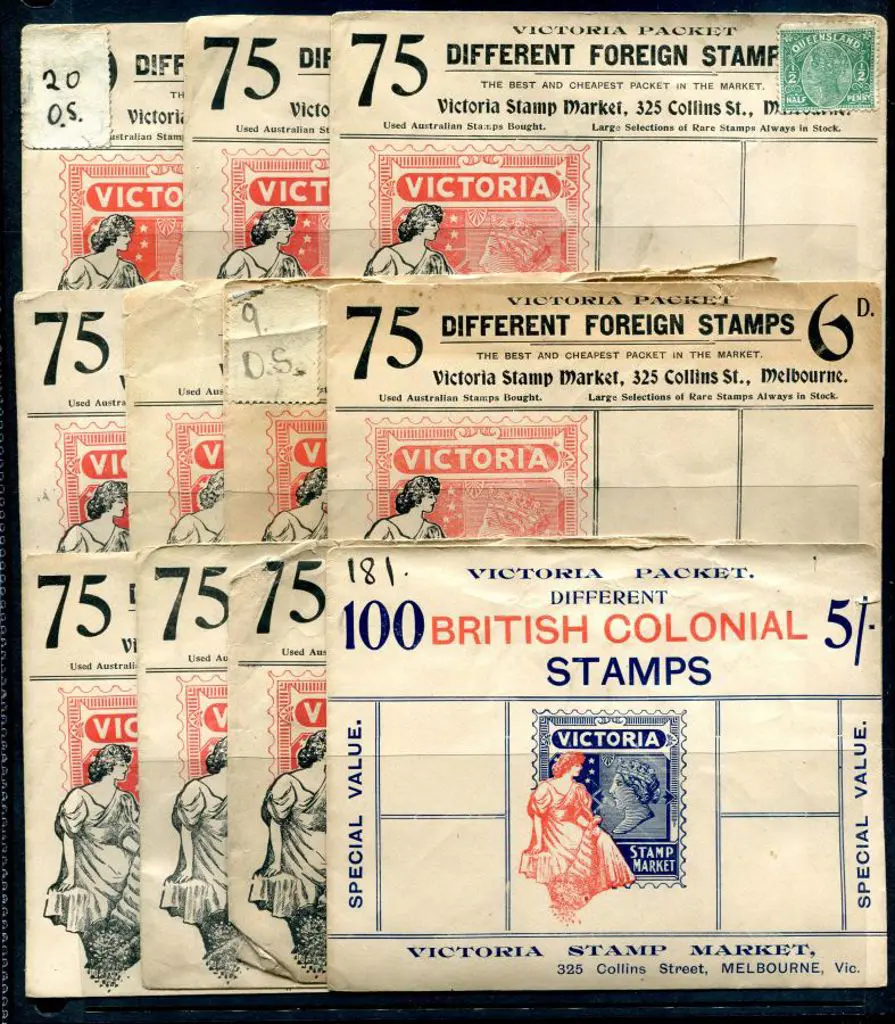 1900's "Victoria Packet 75 Different Foreign ... Image 1++