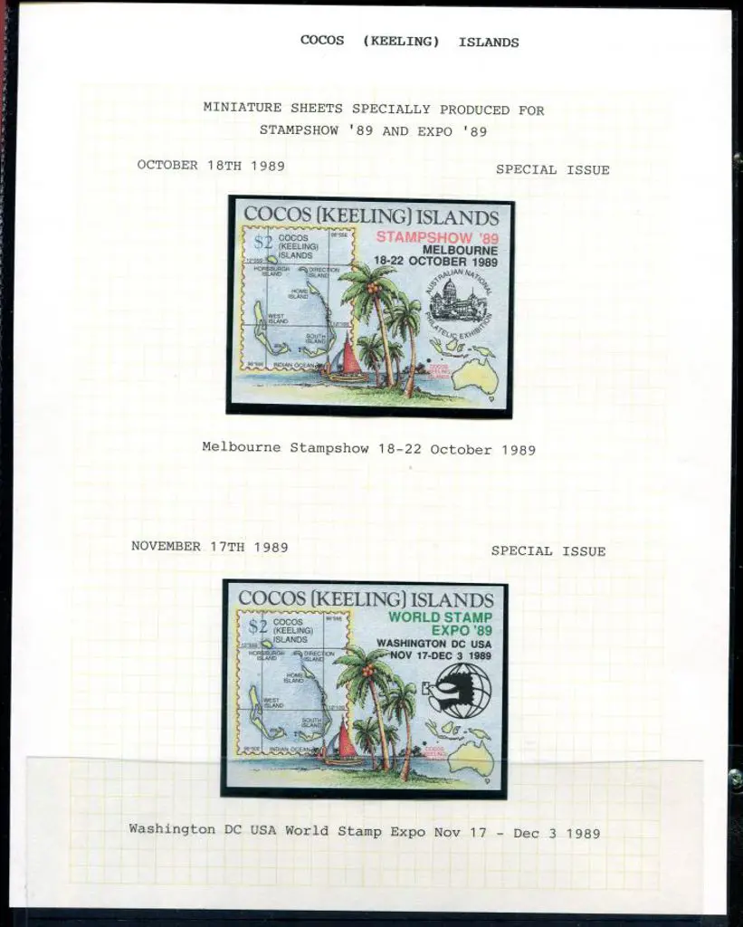 1989 $2 "Stampshow '89 Melbourne" & 1989 $2 "World ... Image 1++