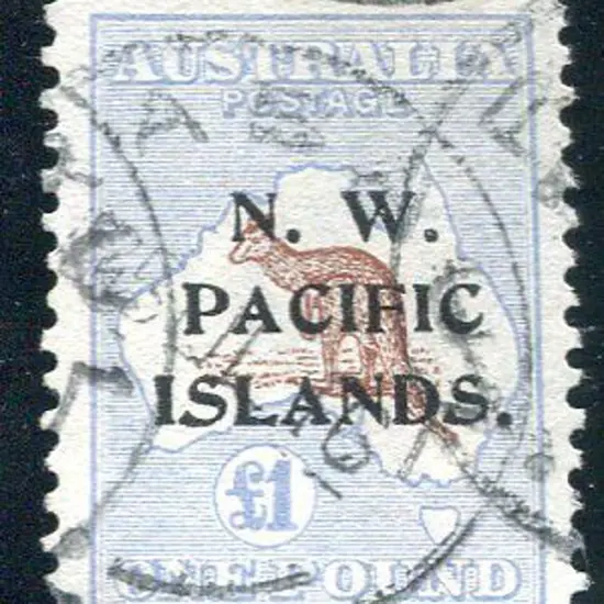 1915 1st wmk £1 brown & ultramarine. F/U with 4 ...