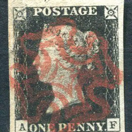 1840 1d black, Plate 6, superb used with an almost ...