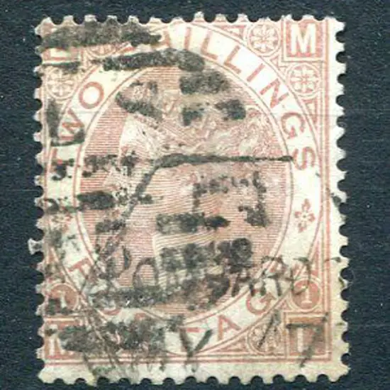 1880 2/- brown QV. Heavily used but fault free. A ...