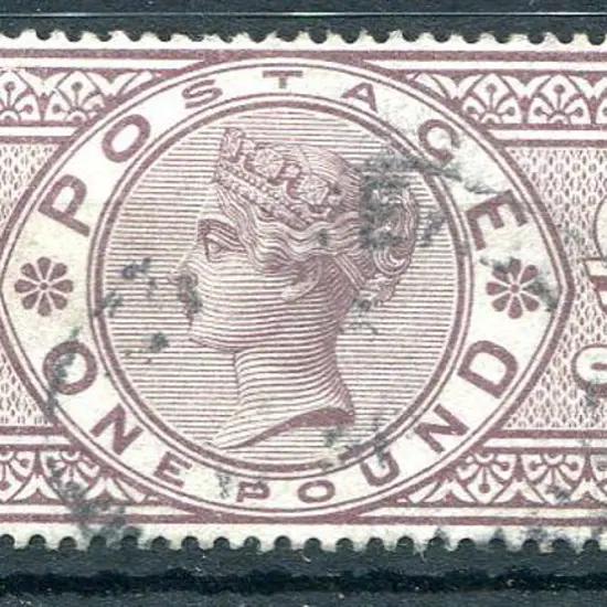 1888 £1 brown-lilac, wmk Three Orbs. Lightly used ...