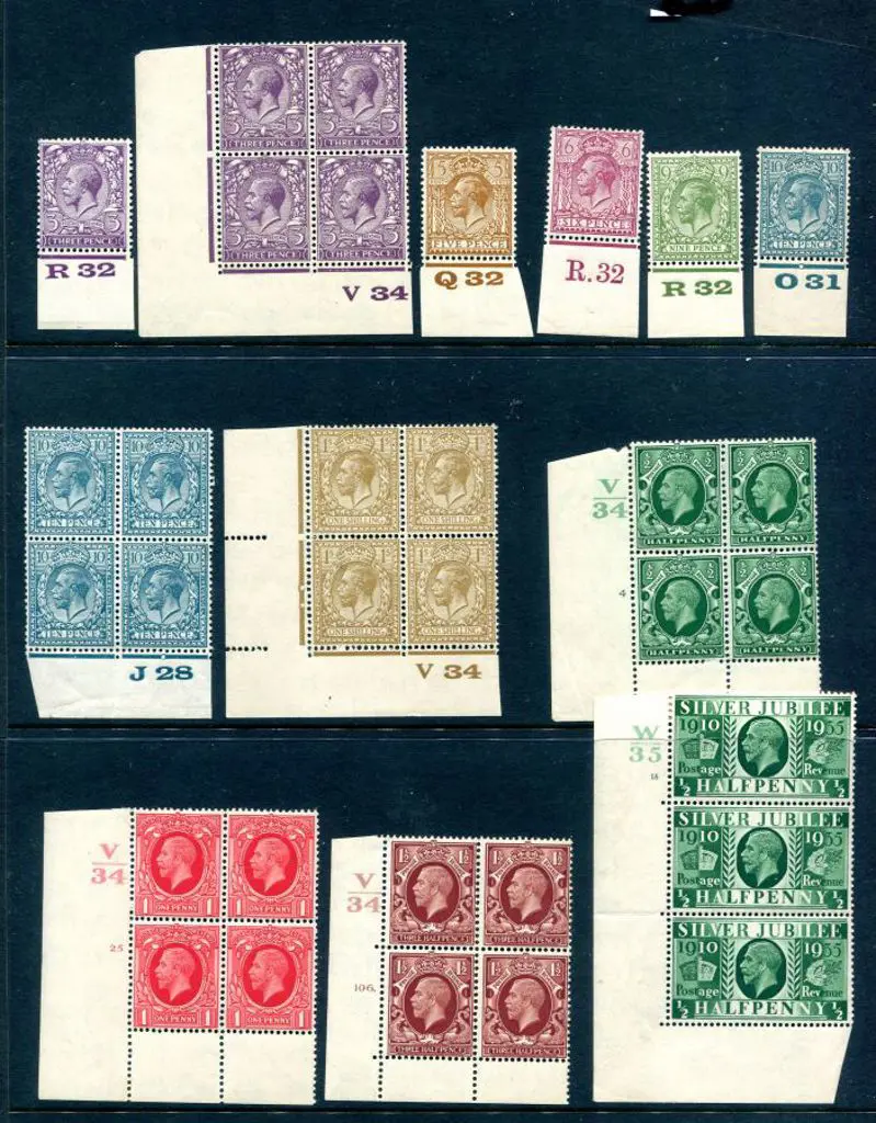 1924/26 KGV block cypher wmk MUH/MLH control ... Image 1++