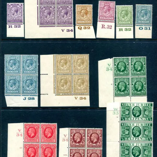 1924/26 KGV block cypher wmk MUH/MLH control ...