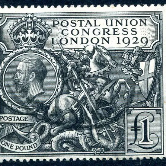 1929 £1 PUC F/U with centrally applied part-oval ...