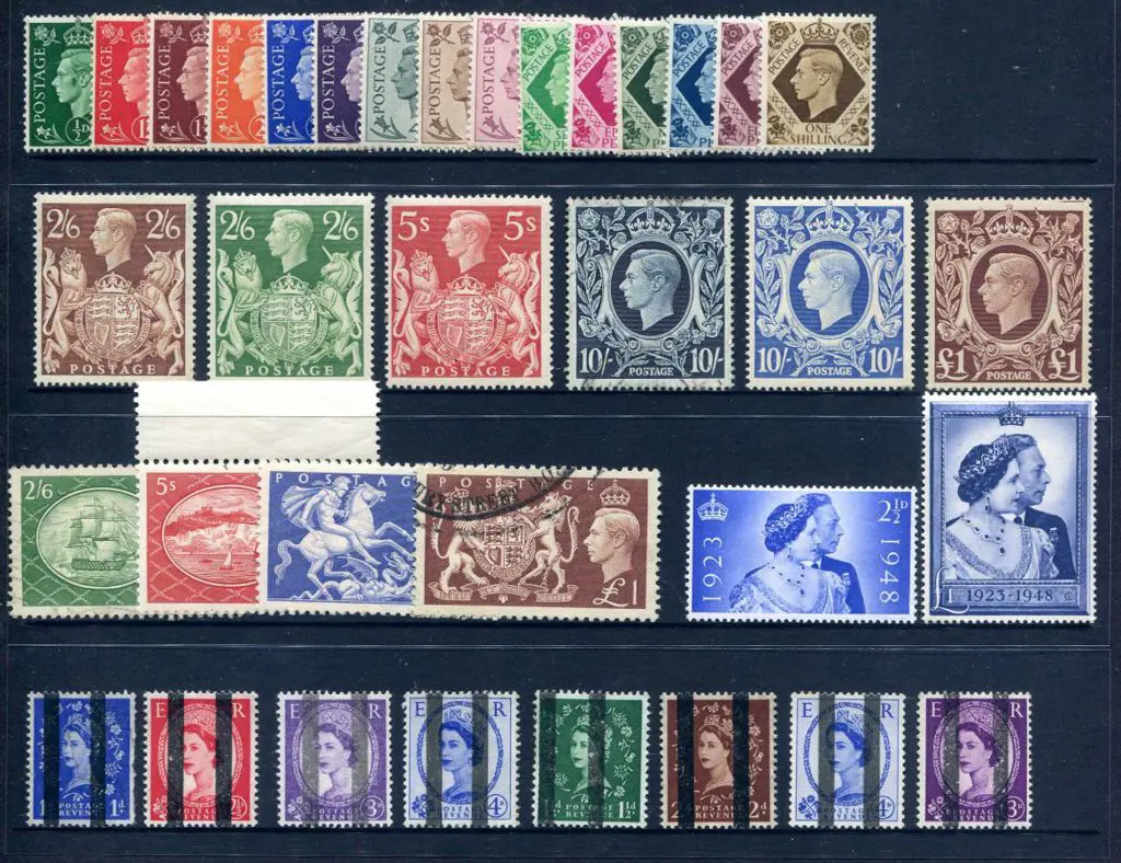 1937/47 KGVI "dark colours" MUH/MLH set of 15 (SG ... Image 1++
