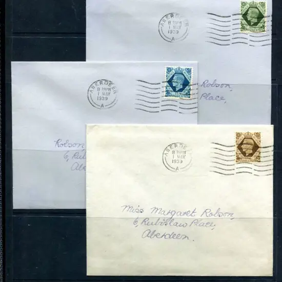 1939 (1st May) 9d deep olive-green, 10d ...