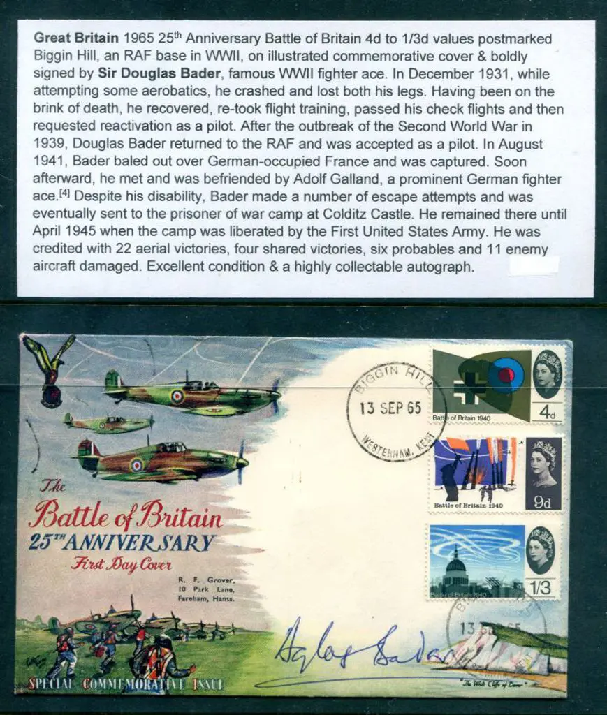 1965 (13th Sept) Battle of Britain illust FDC pmkd ... Image 1++