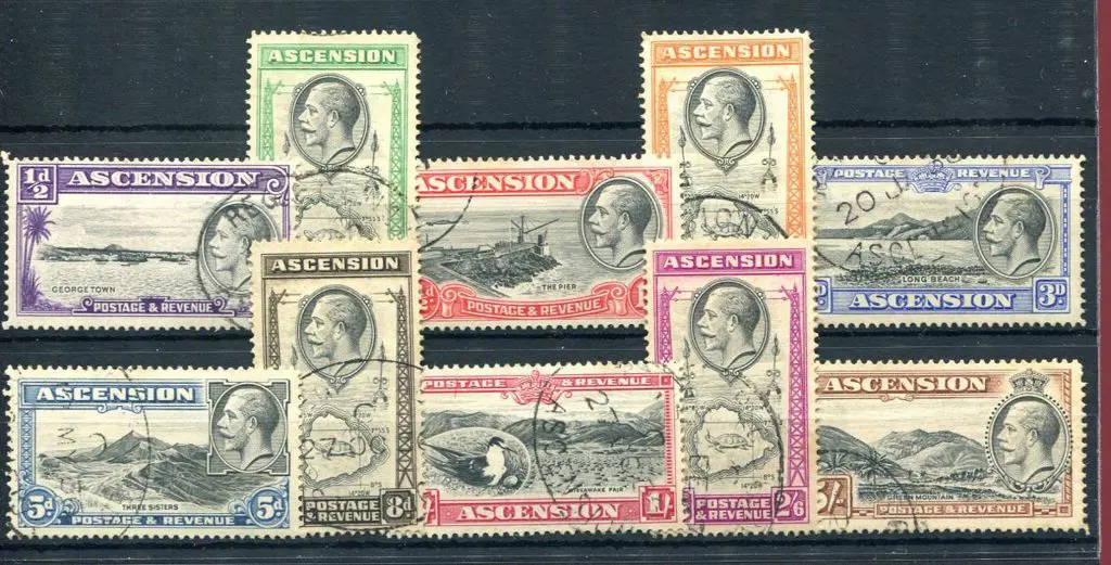 Ascension 1934 KGV Pictorials to 5/-. Fine used. ... Image 1++