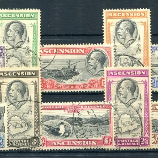 Ascension 1934 KGV Pictorials to 5/-. Fine used. ...