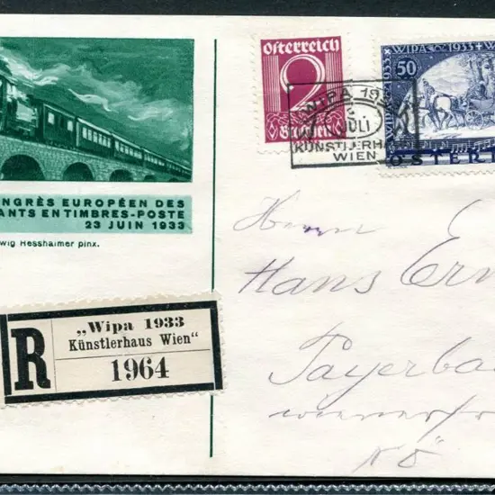 Austria 1933 50g + 50g WIPA (white paper) on ...