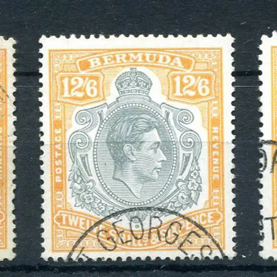 Bermuda 1938/53 KGVI 12/6d deep grey & brownish ...