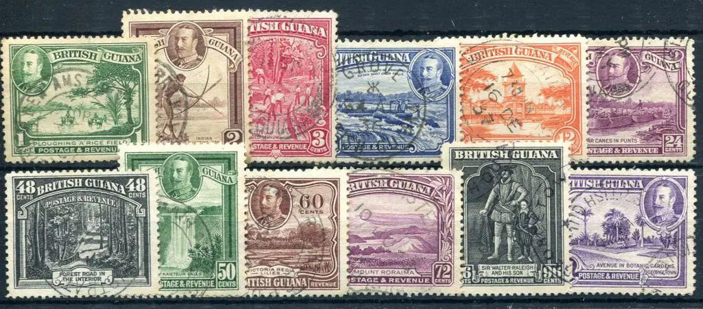British Guiana 1934 Pictorials to $1 excl 4¢. Fine ... Image 1++