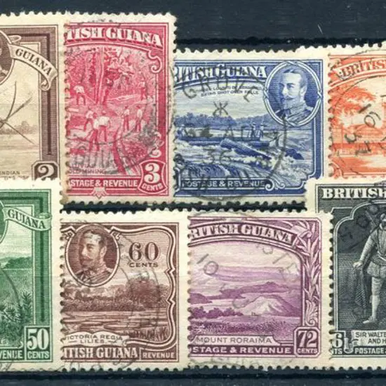 British Guiana 1934 Pictorials to $1 excl 4¢. Fine ...
